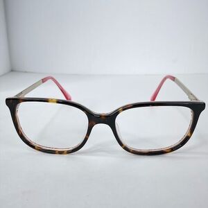 KATE SPADE Eyeglasses Tortoise Silver “Natalia” H7P 48-16-140 Frame